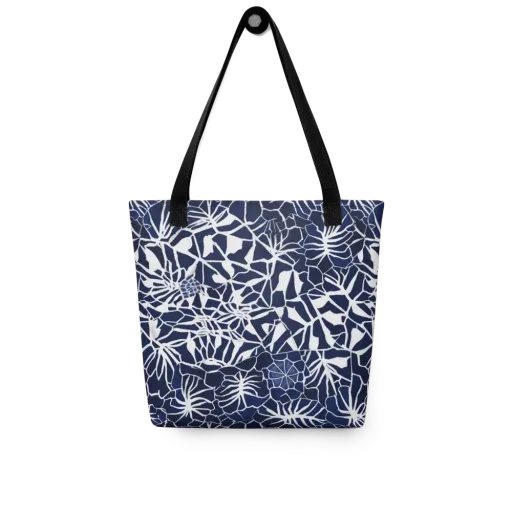Indigo Bloom on a Tote Bag