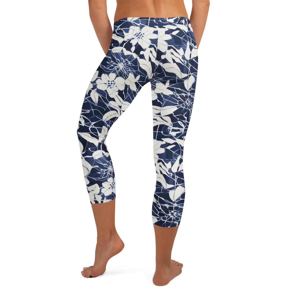 Moonlit Botanica on Capri Leggings — Back