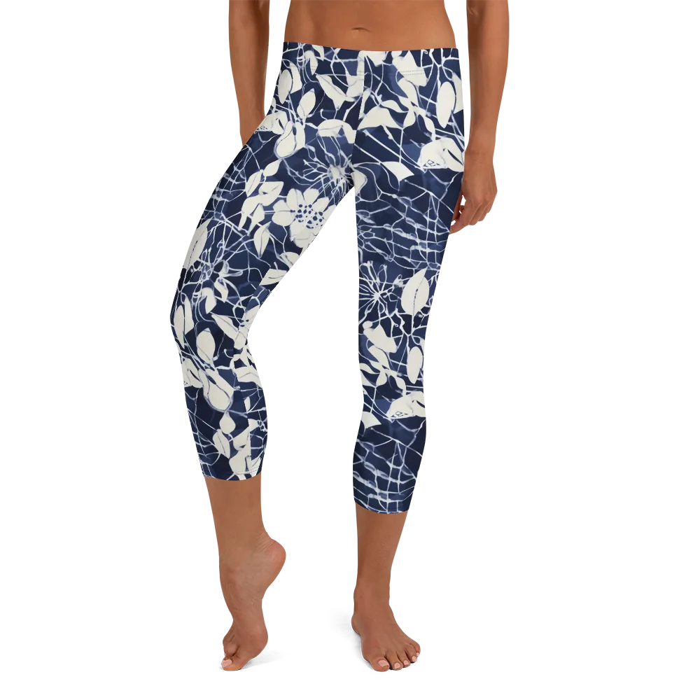 Moonlit Botanica on Capri Leggings — Front