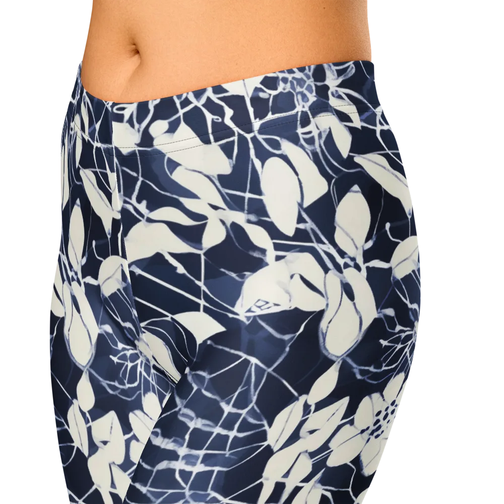 Moonlit Botanica on Capri Leggings — Zoomed-in
