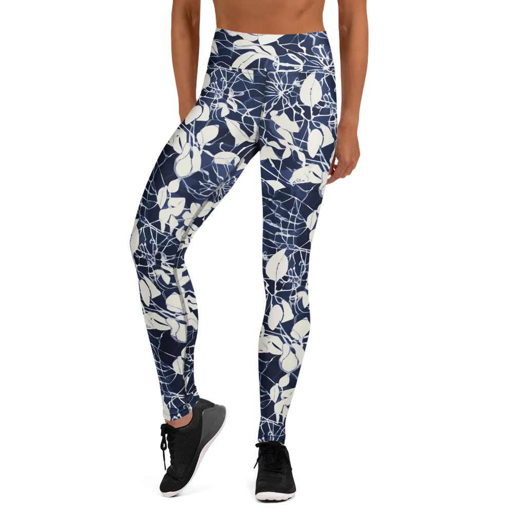 Moonlit Botanica on Yoga Leggings — Front
