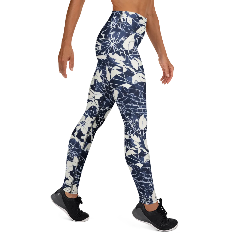 Moonlit Botanica on Yoga Leggings — Right