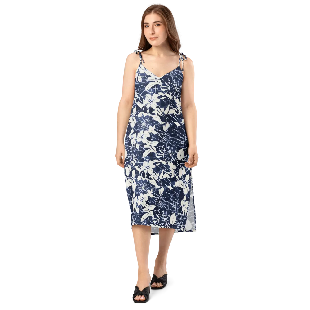 Moonlit Botanica on Slip Dress — Front