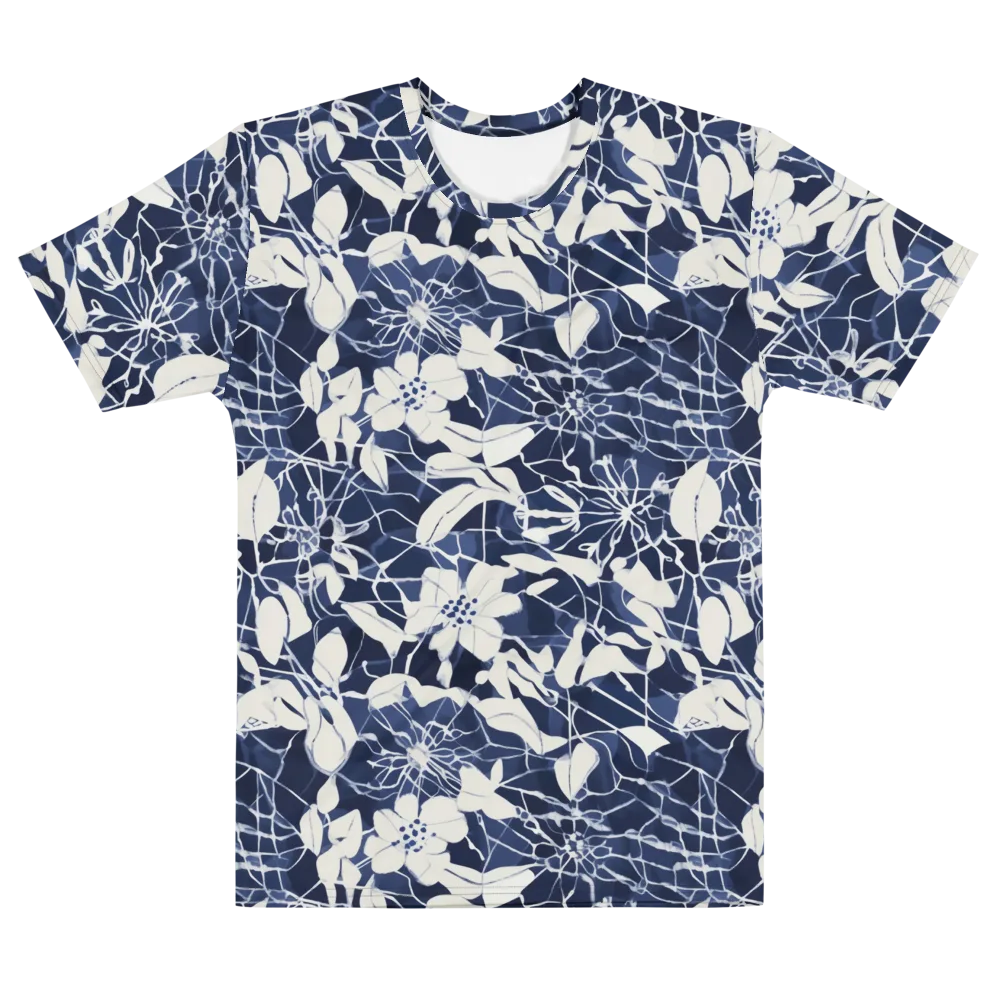 Moonlit Botanica on Men's Cotton Crew Neck T-Shirt — Front
