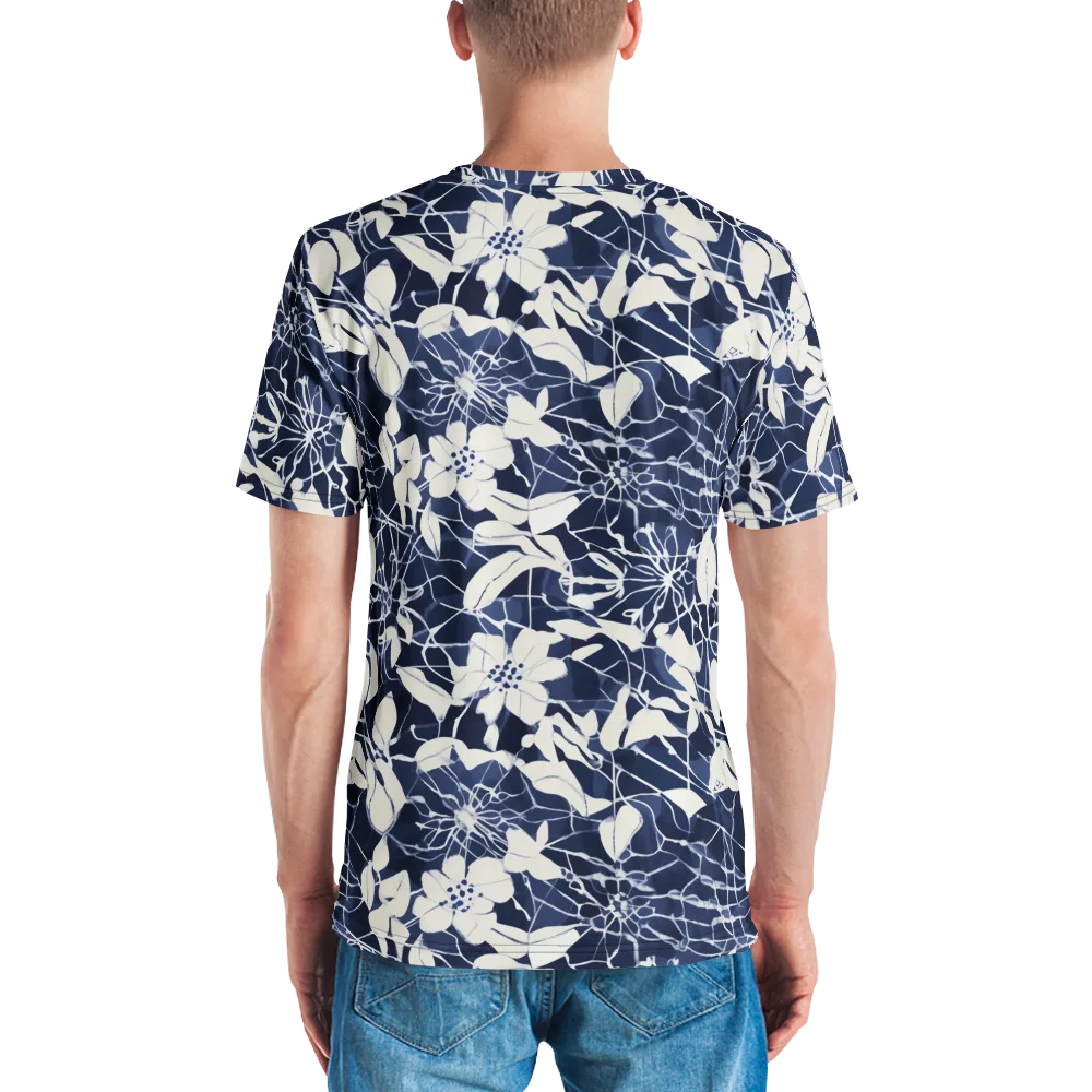Moonlit Botanica on Men's Crew Neck T-Shirt — Back