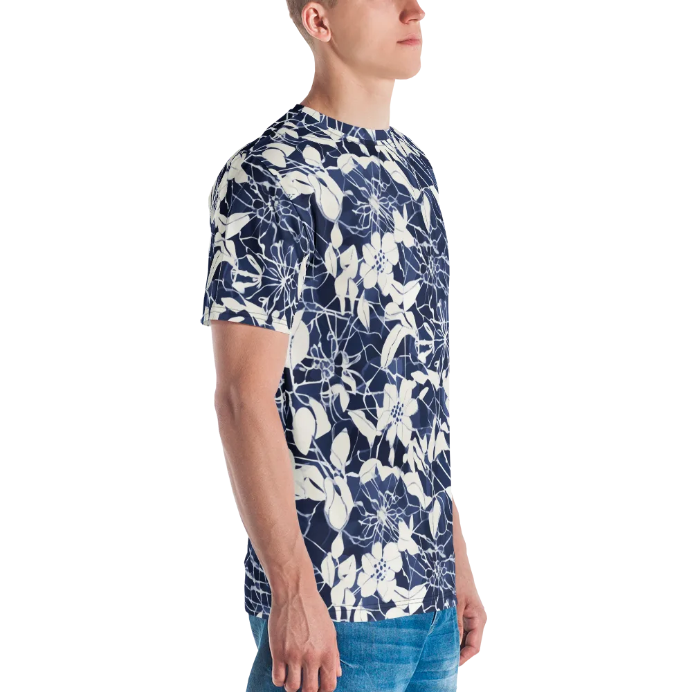 Moonlit Botanica on Men's Crew Neck T-Shirt — Right