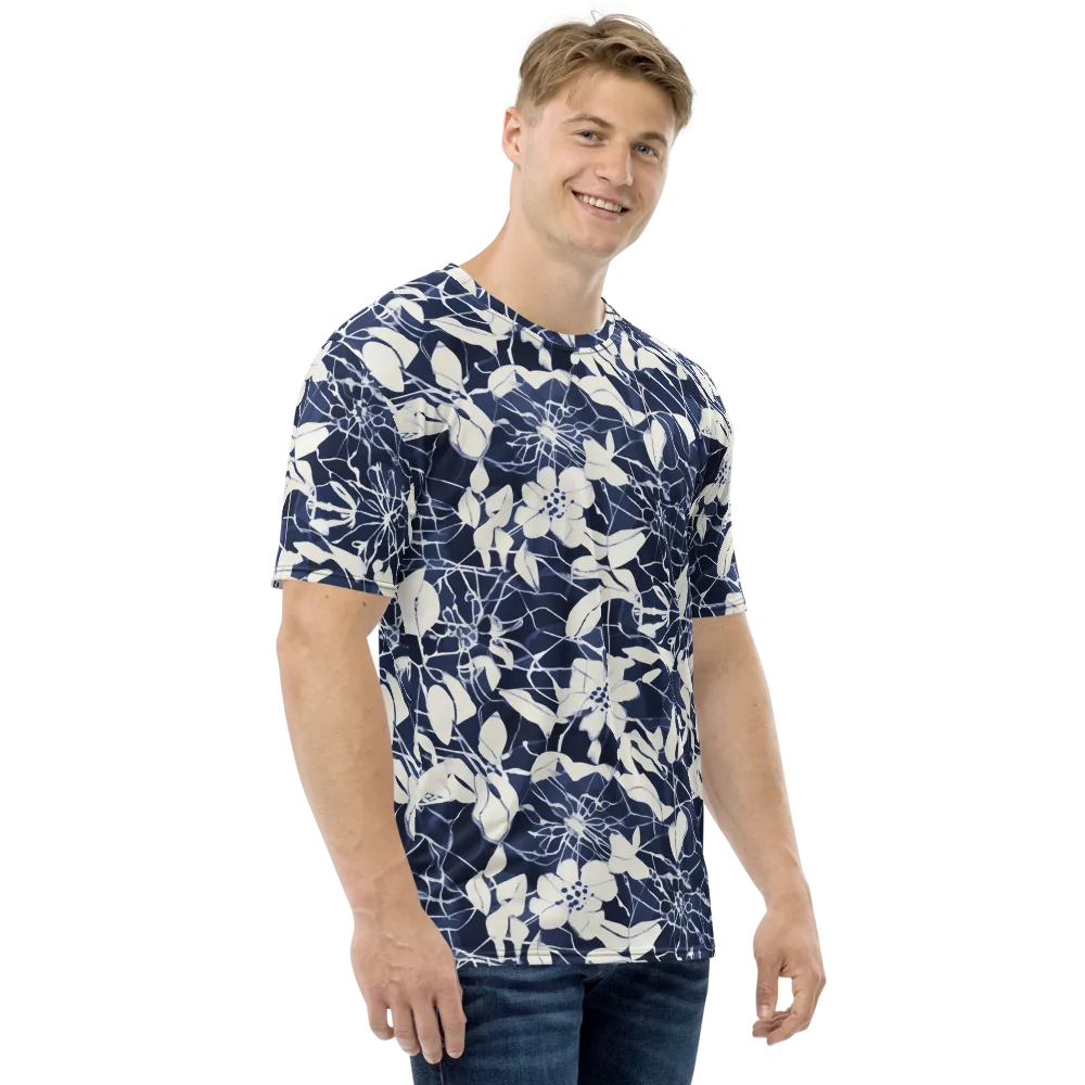 Moonlit Botanica on Men's Crew Neck T-Shirt — Right