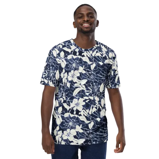 Moonlit Botanica on a Men's Crew Neck T-Shirt