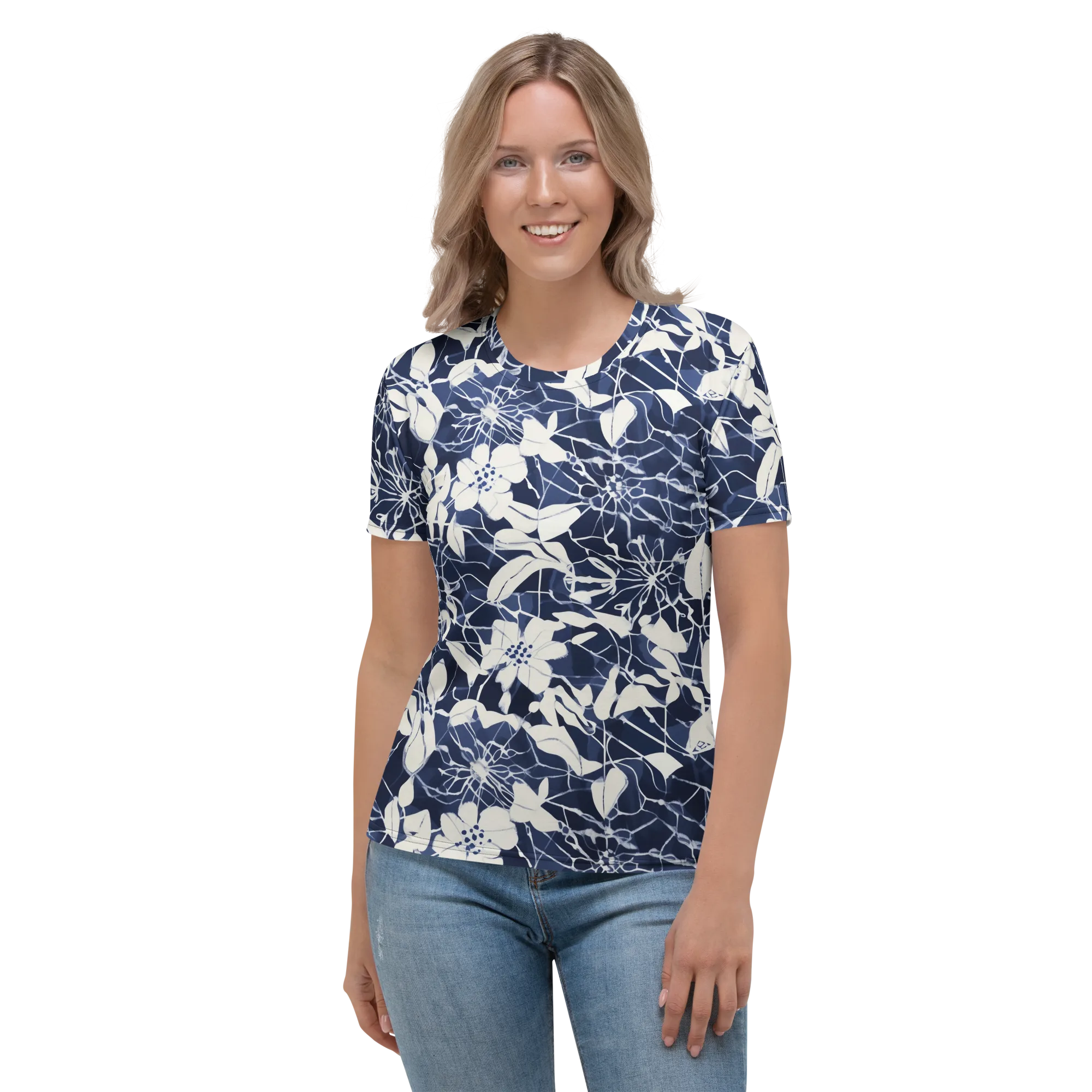 Moonlit Botanica on Women's Crew Neck T-Shirt — Front