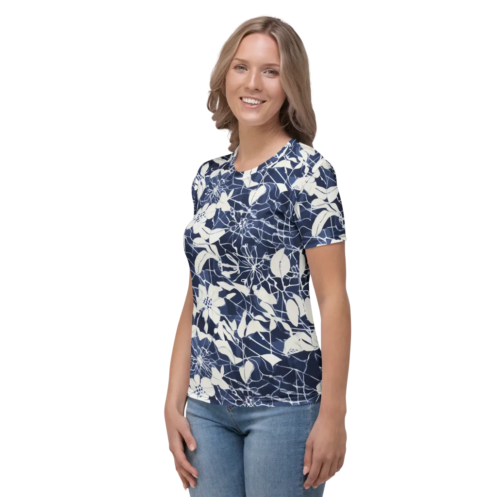 Moonlit Botanica on Women's Crew Neck T-Shirt — Left