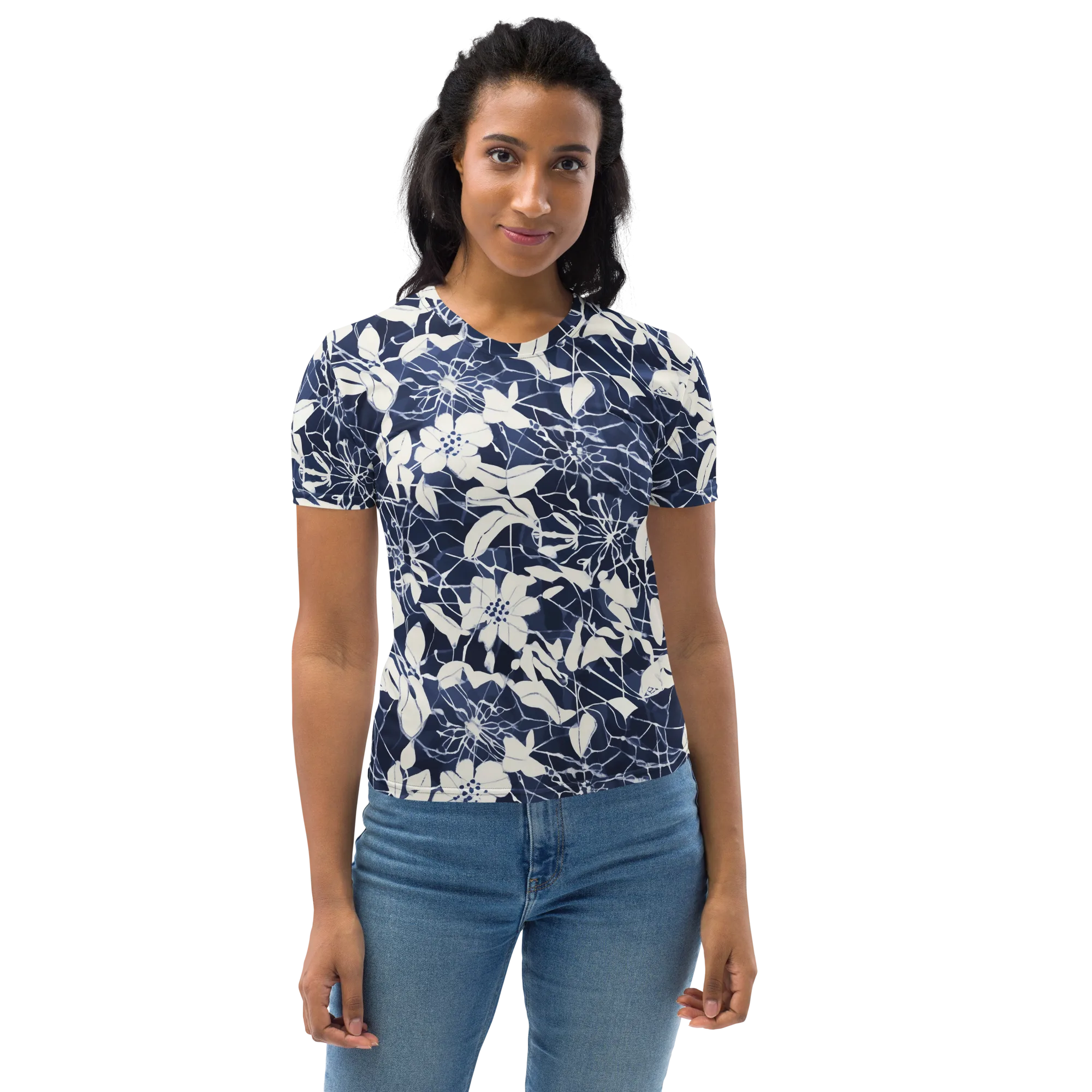 Moonlit Botanica on Women's Crew Neck T-Shirt — Front