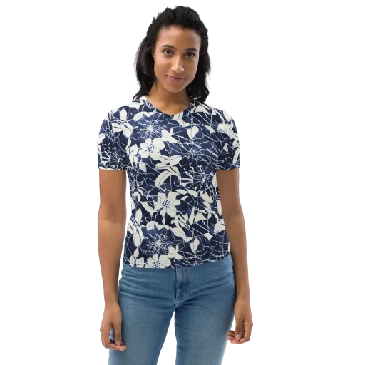 Moonlit Botanica on a Women's Crew Neck T-Shirt