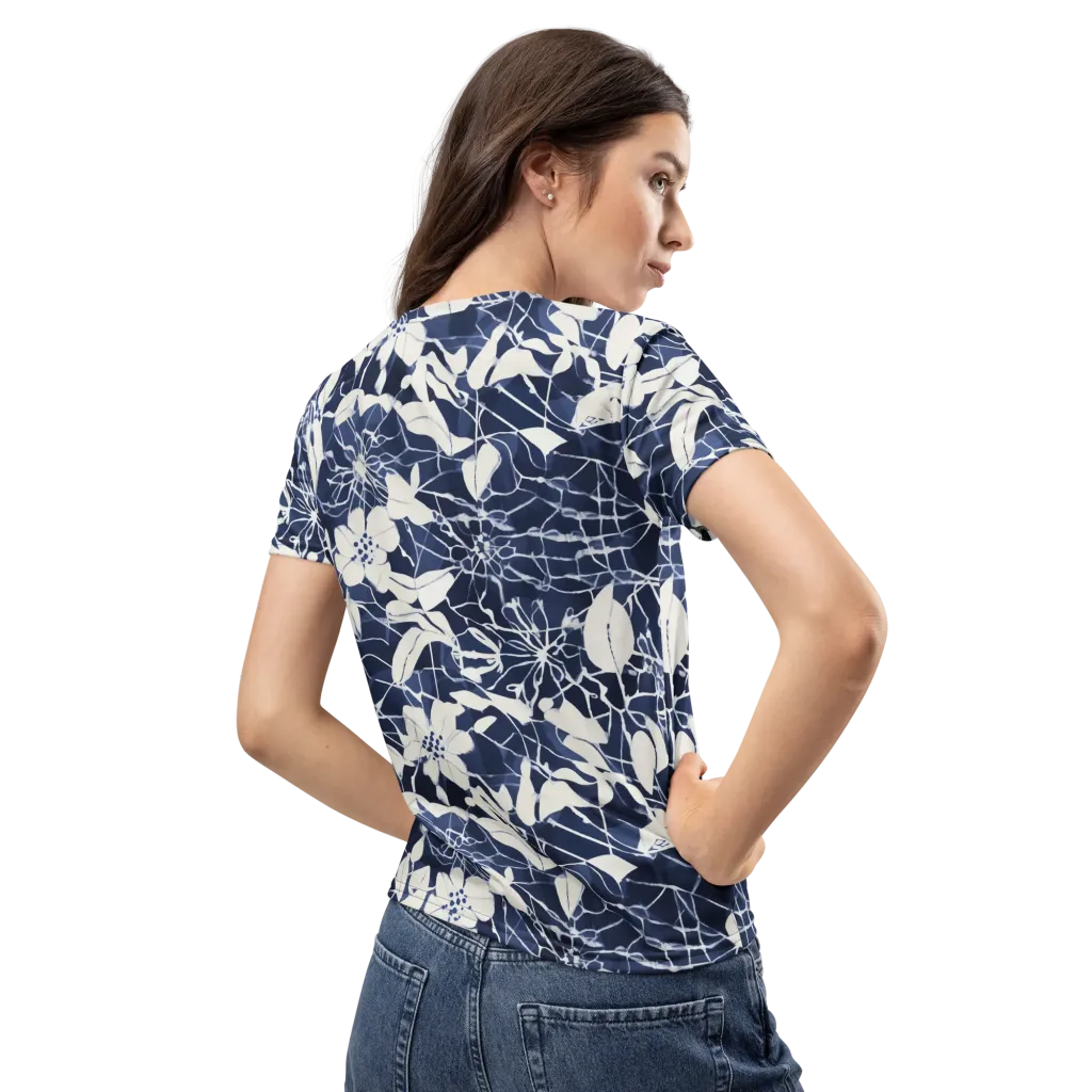 Moonlit Botanica on Women's Crew Neck T-Shirt — Back