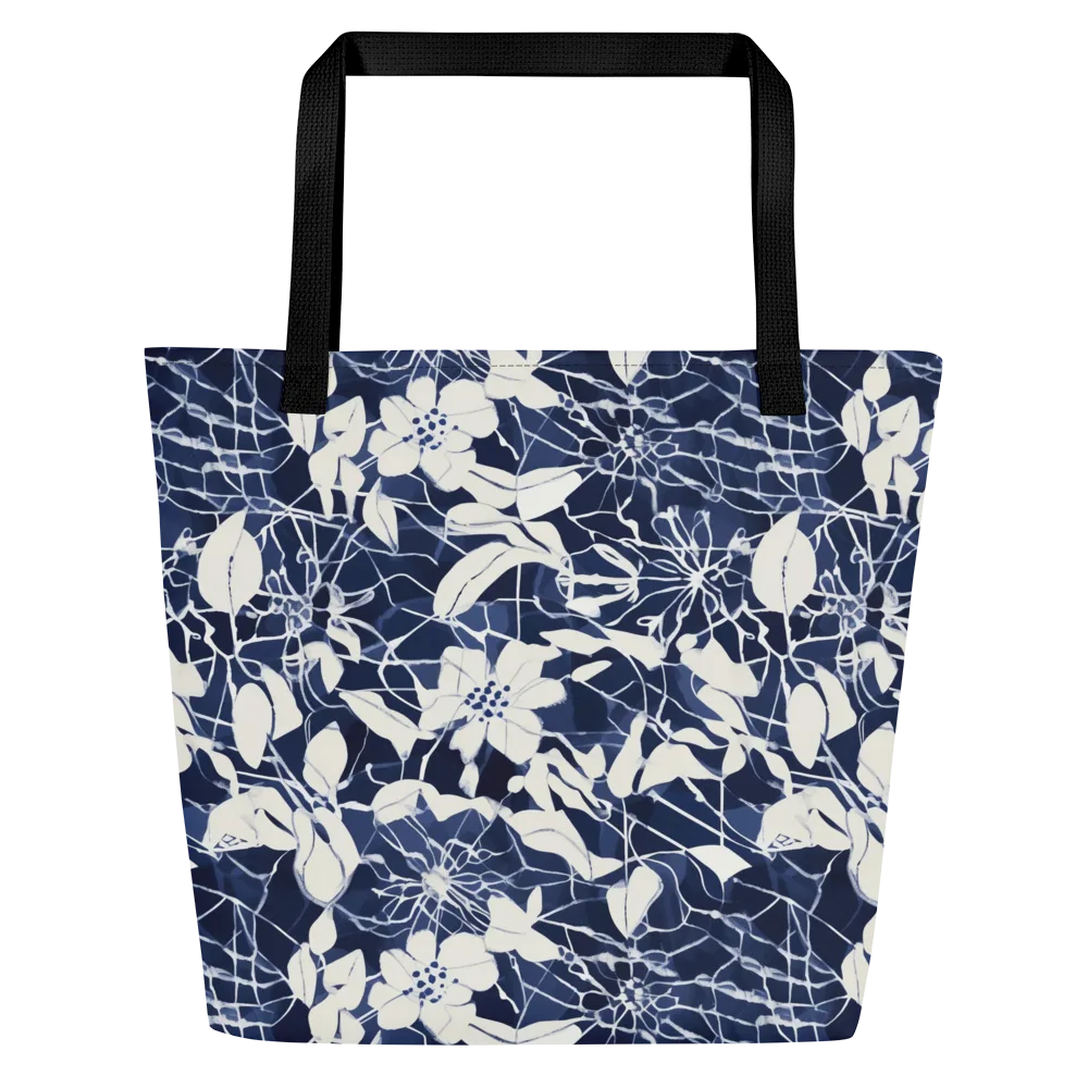 Moonlit Botanica on Large Tote Bag W/ Pocket — Front