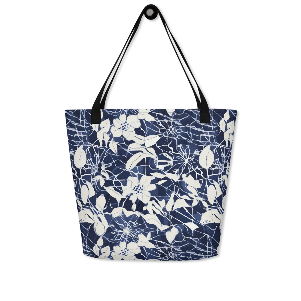 Moonlit Botanica on Large Tote Bag W/ Pocket — Front
