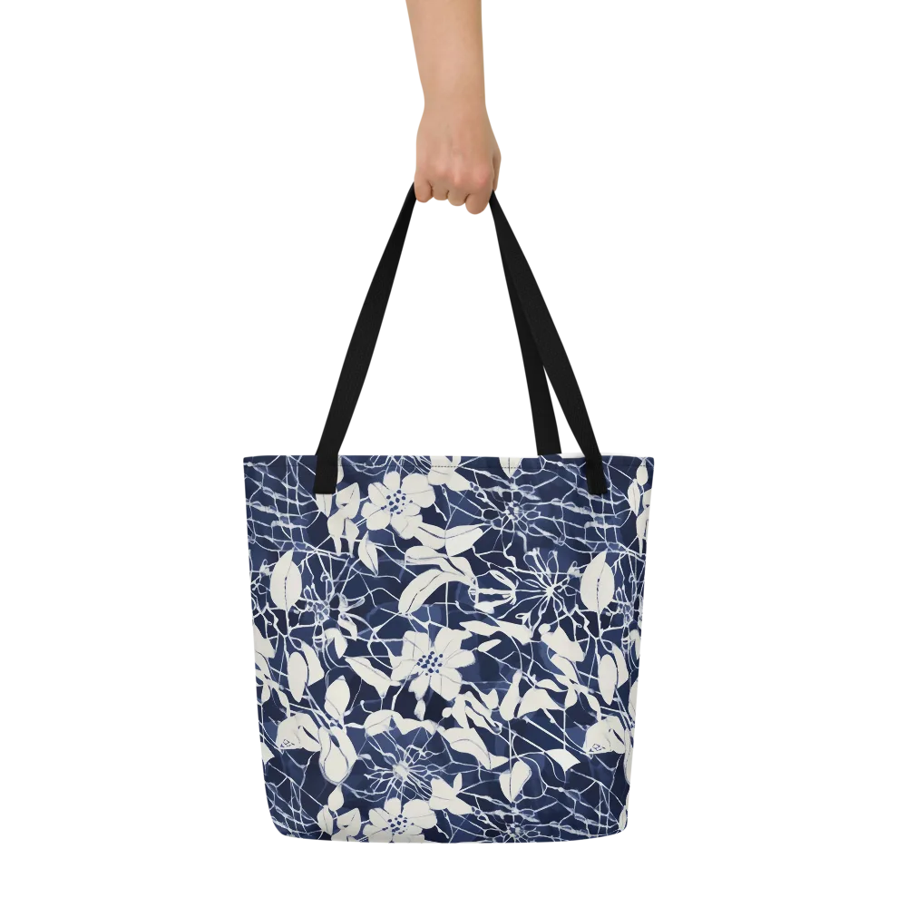 Moonlit Botanica on Large Tote Bag W/ Pocket — Front
