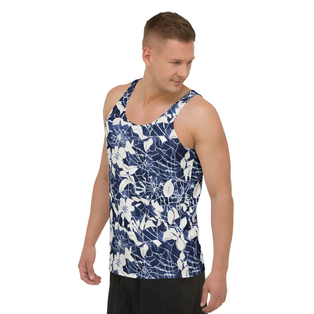 Moonlit Botanica on Men's Tank Top — Left Front
