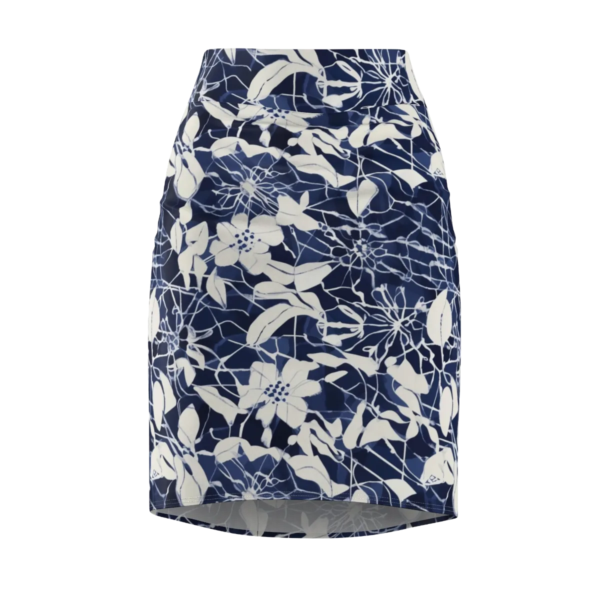 Moonlit Botanica on Pencil Skirt — Front