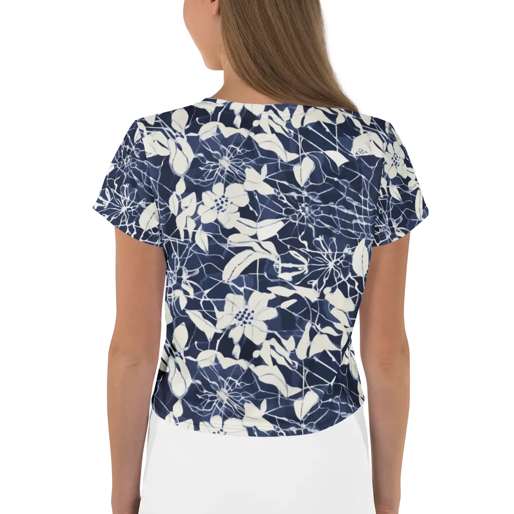 Moonlit Botanica on Crop Tee — Back