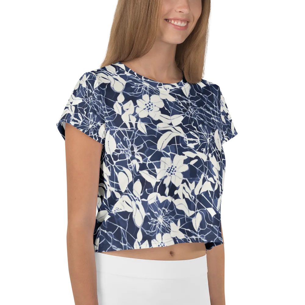 Moonlit Botanica on Crop Tee — Right