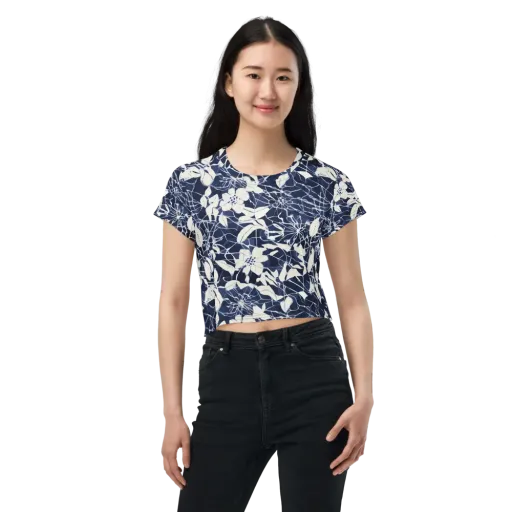 Moonlit Botanica on a Crop Tee