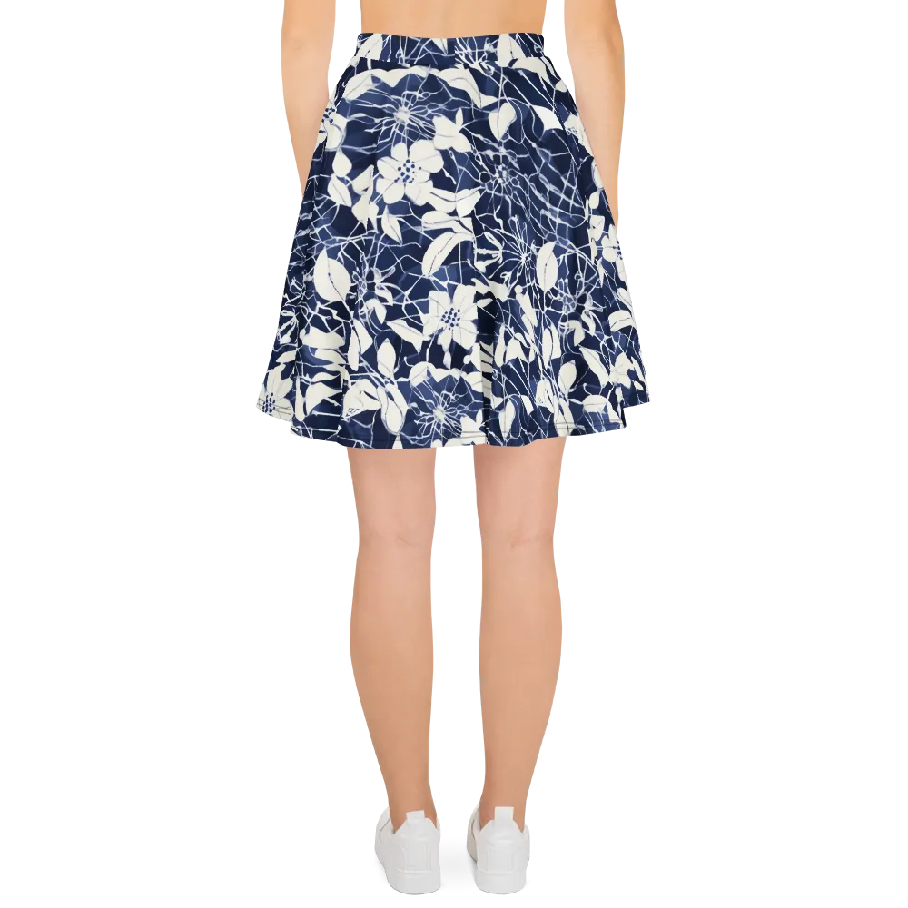 Moonlit Botanica on Skater Skirt — Back