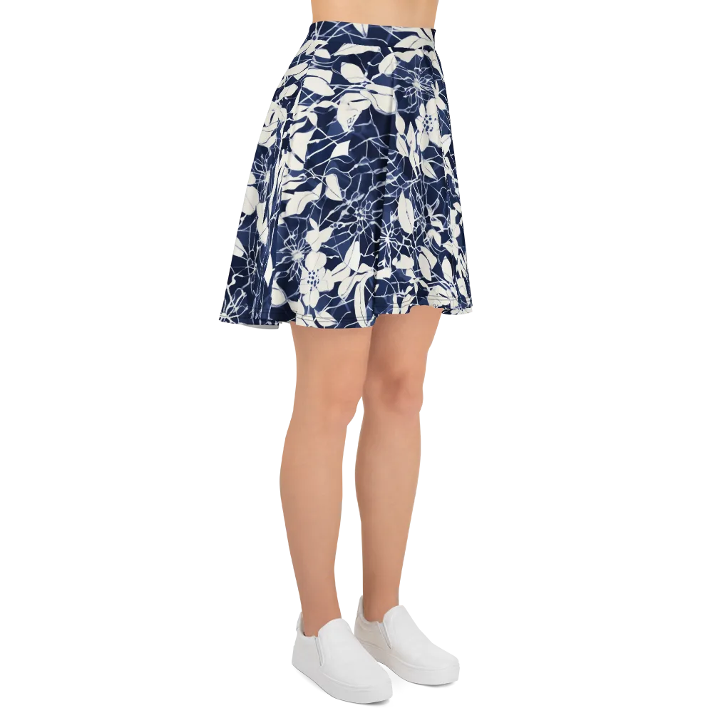 Moonlit Botanica on Skater Skirt — Right
