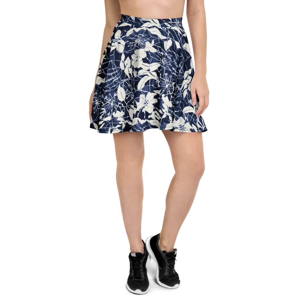 Moonlit Botanica on Skater Skirt — Front