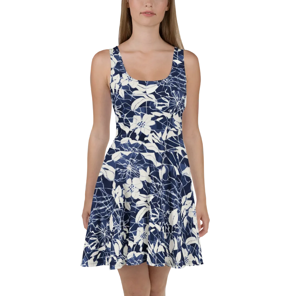 Moonlit Botanica on Skater Dress — Front