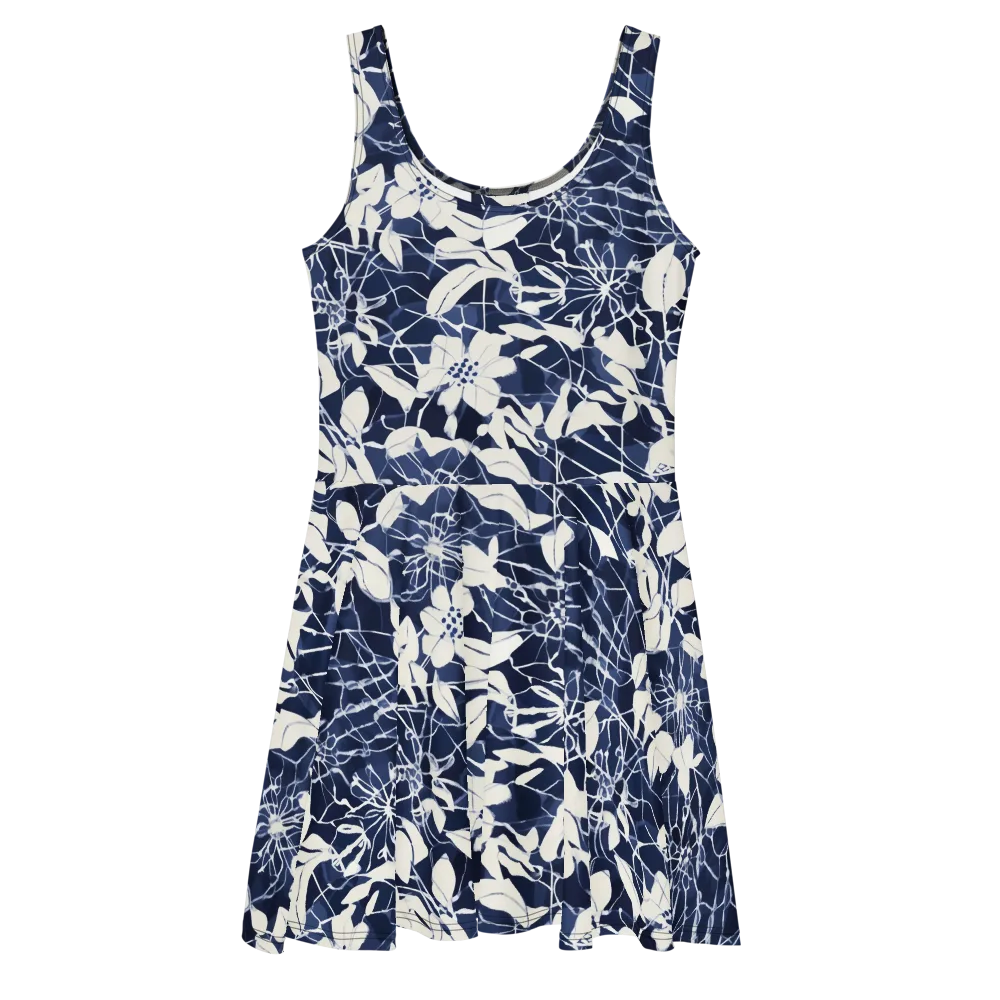 Moonlit Botanica on Skater Dress — Front