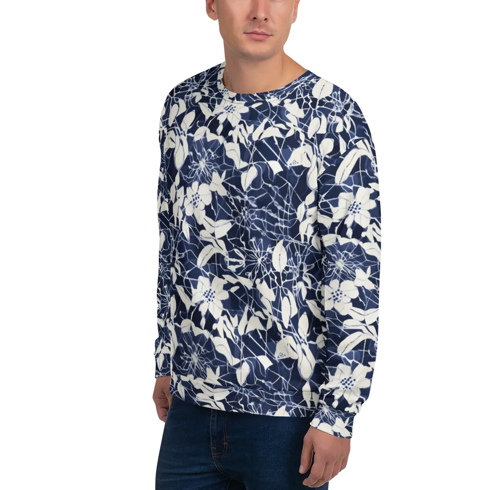 Moonlit Botanica on Sweatshirt — Left Front