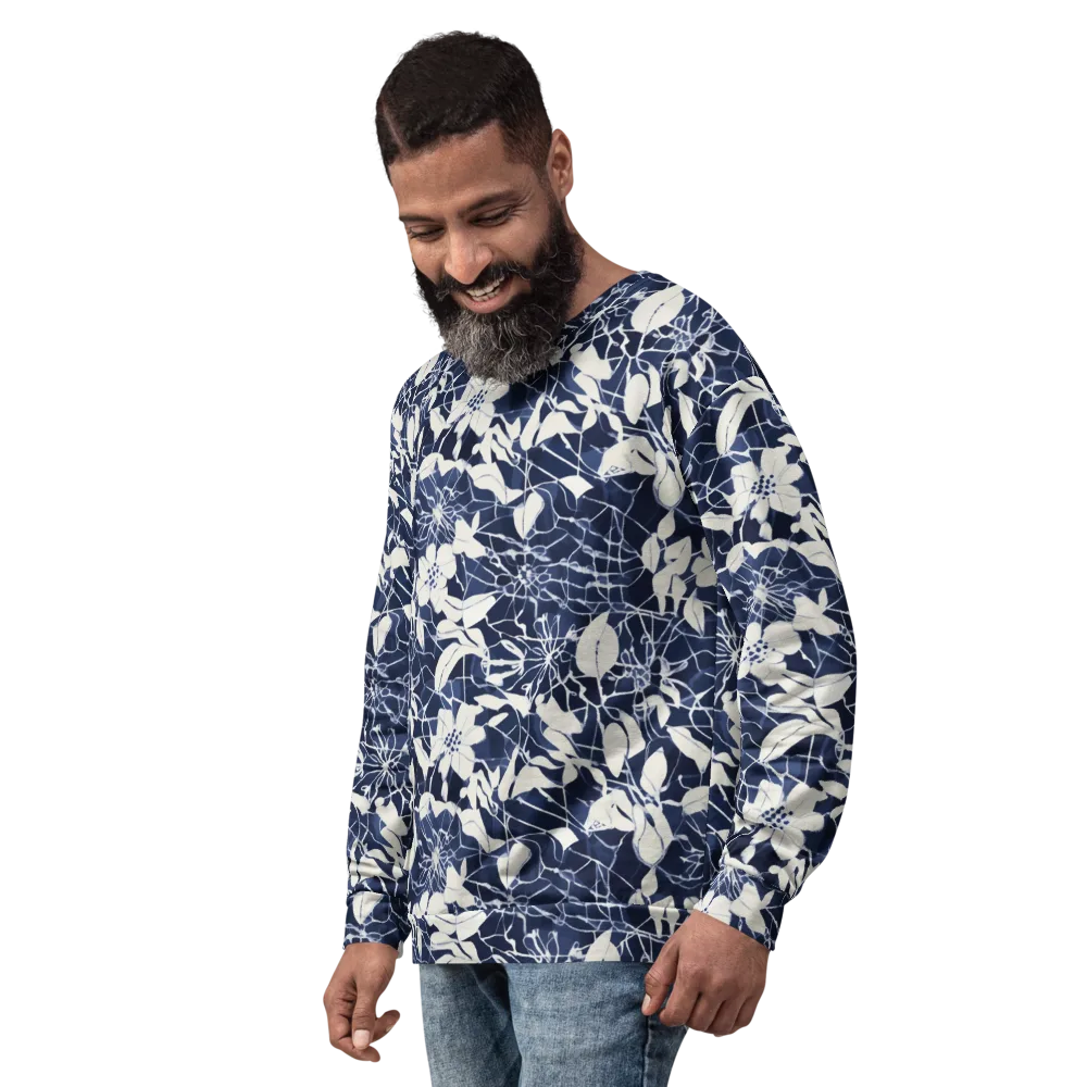 Moonlit Botanica on Sweatshirt — Left Front