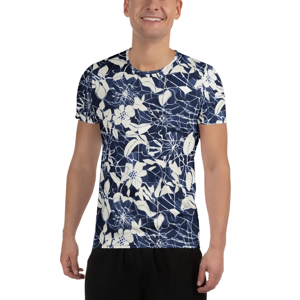 Moonlit Botanica on Men's Athletic T-Shirt — Front