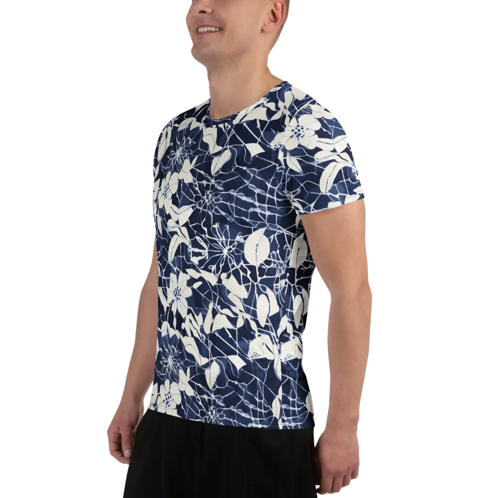 Moonlit Botanica on Men's Athletic T-Shirt — Left