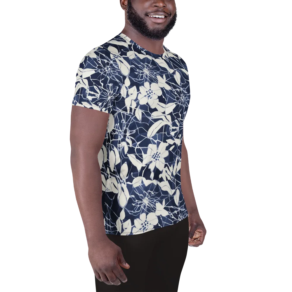 Moonlit Botanica on Men's Athletic T-Shirt — Right
