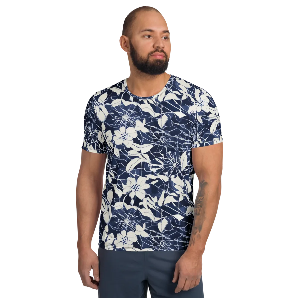 Moonlit Botanica on Men's Athletic T-Shirt — Front
