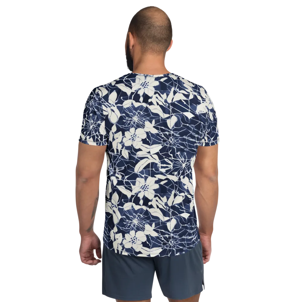 Moonlit Botanica on Men's Athletic T-Shirt — Back