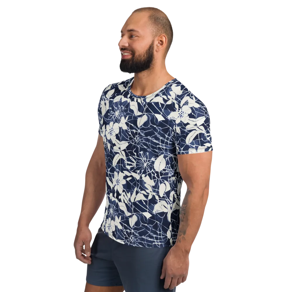 Moonlit Botanica on Men's Athletic T-Shirt — Left