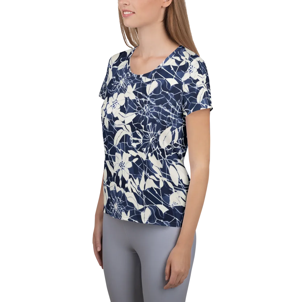 Moonlit Botanica on Women's Athletic T-Shirt — Left