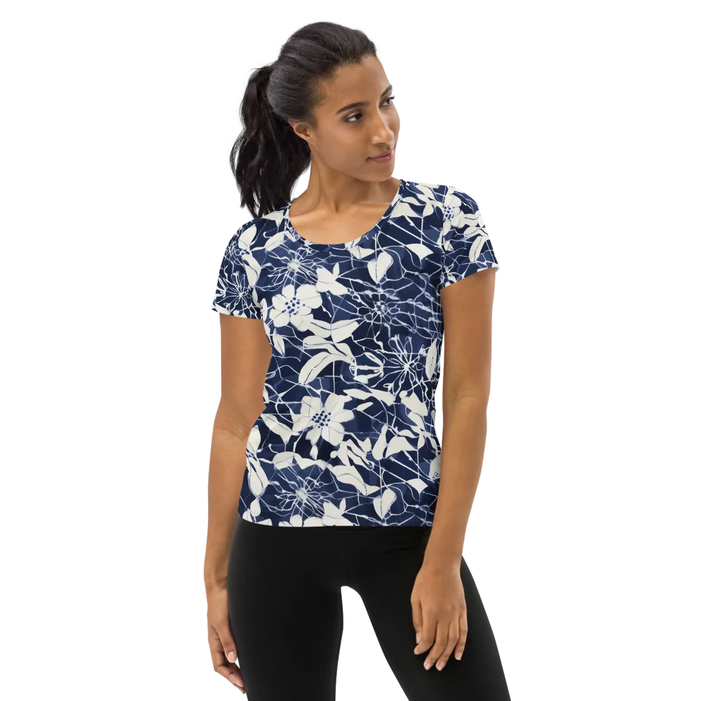 Moonlit Botanica on Women's Athletic T-Shirt — Front