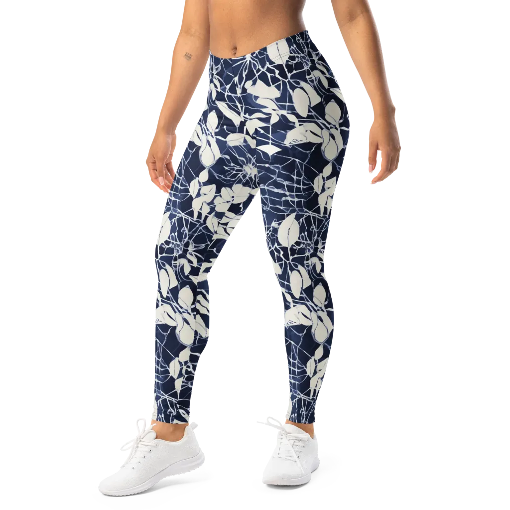 Moonlit Botanica on Leggings — Left Front