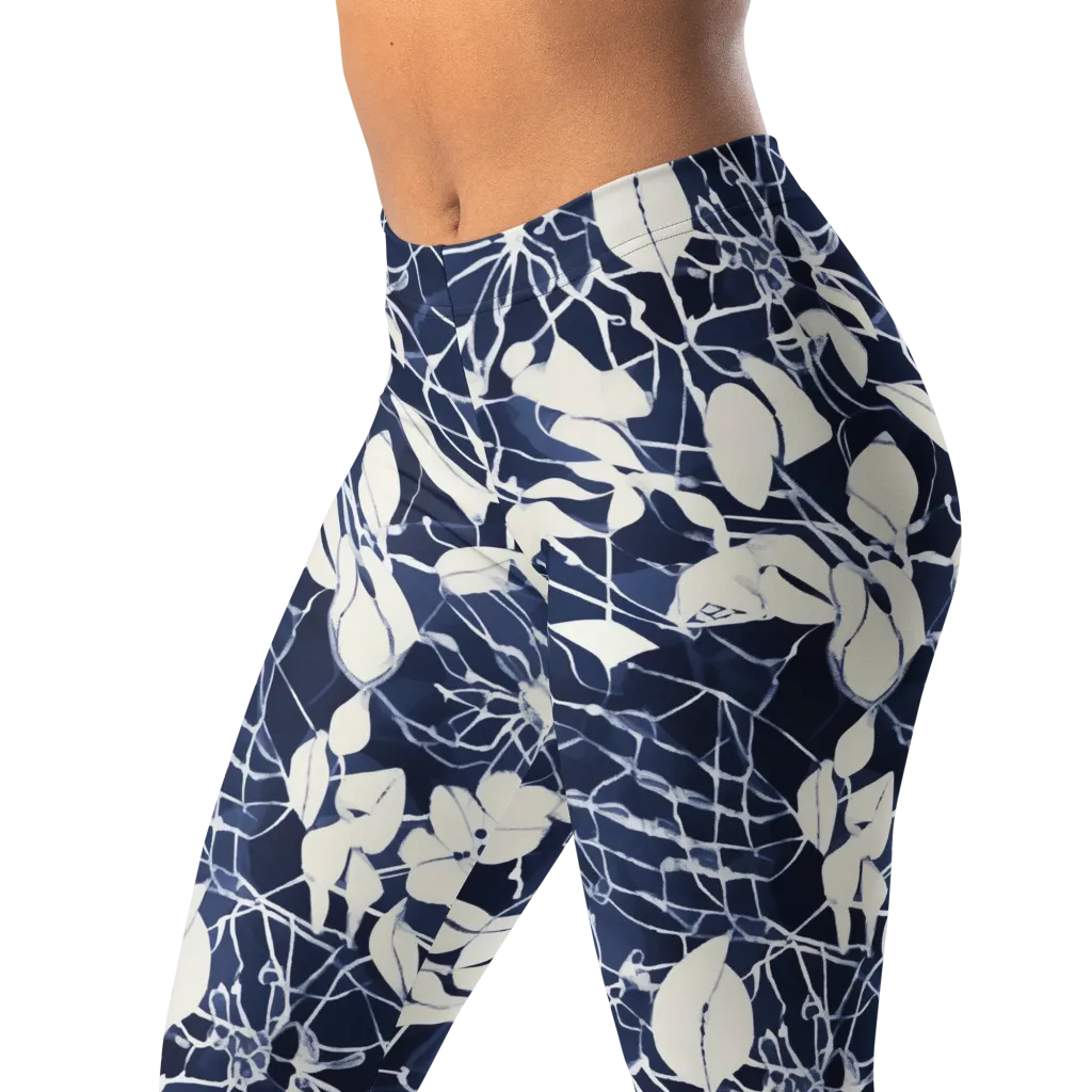 Moonlit Botanica on Leggings — Left Front