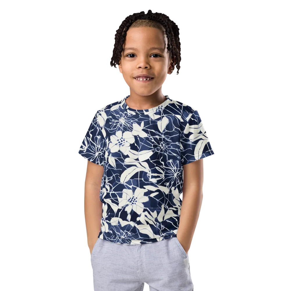 Moonlit Botanica on Kids Crew Neck T-Shirt — Front