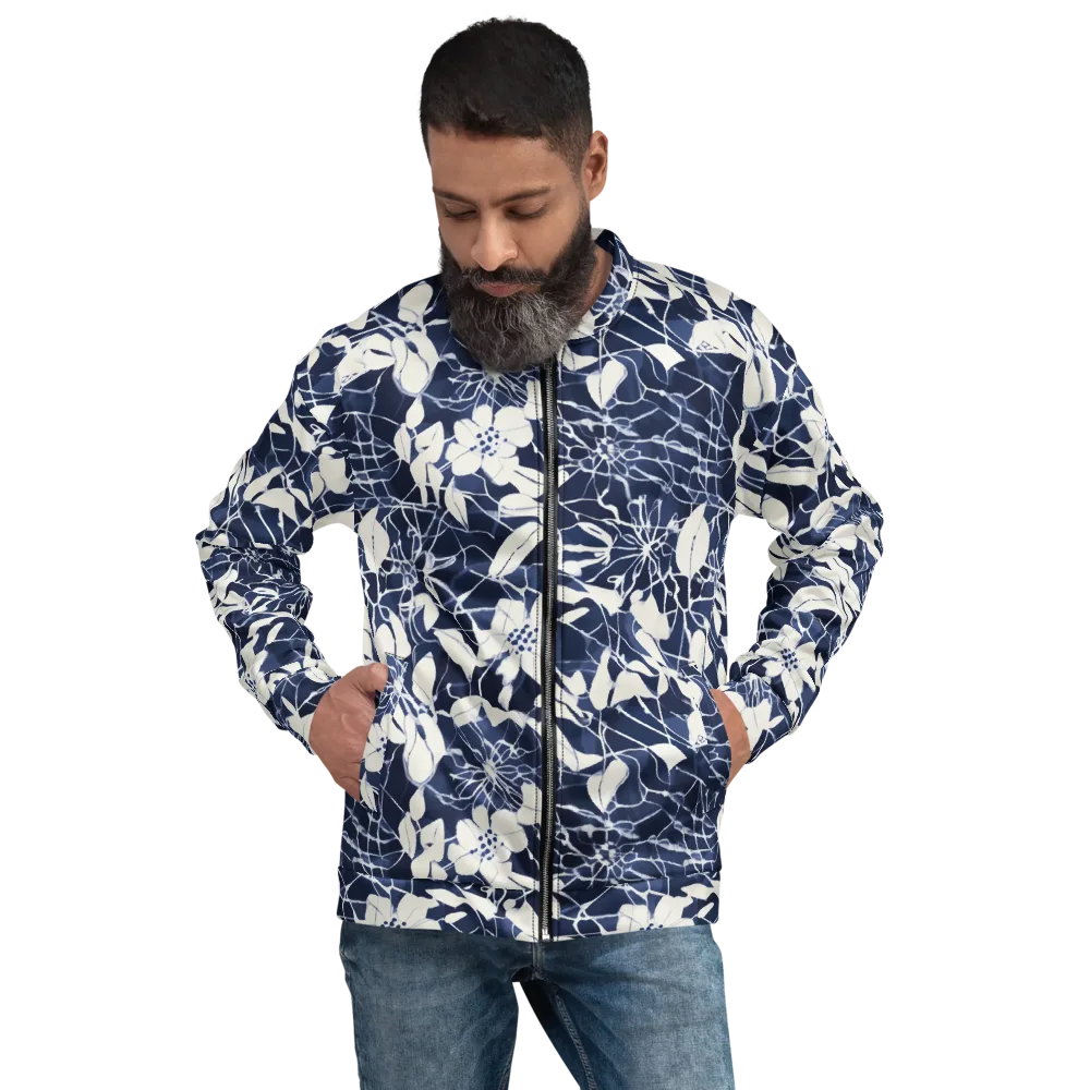 Moonlit Botanica on Bomber Jacket — Front