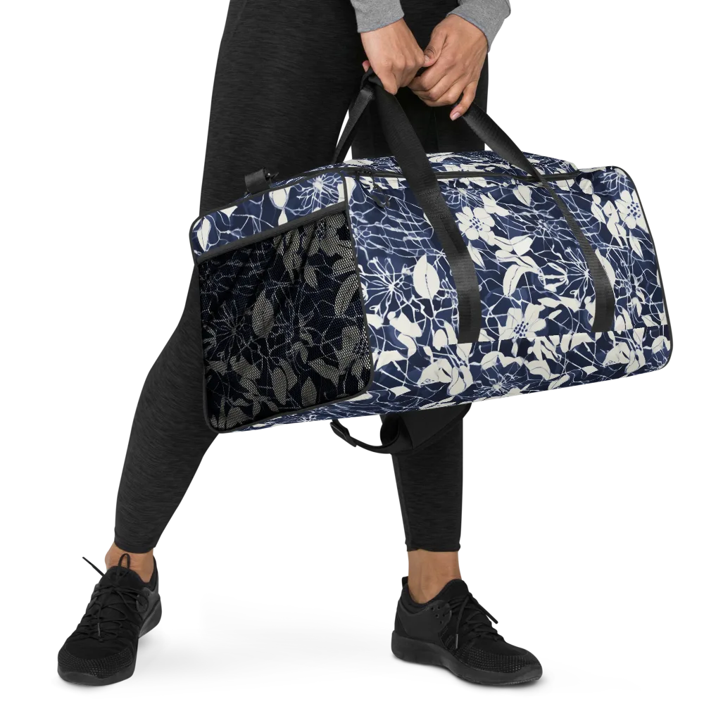 Moonlit Botanica on Duffle Bag — Right Front