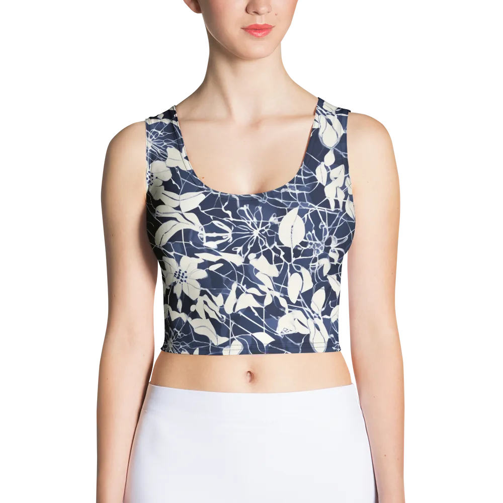 Moonlit Botanica on Crop Top — Front