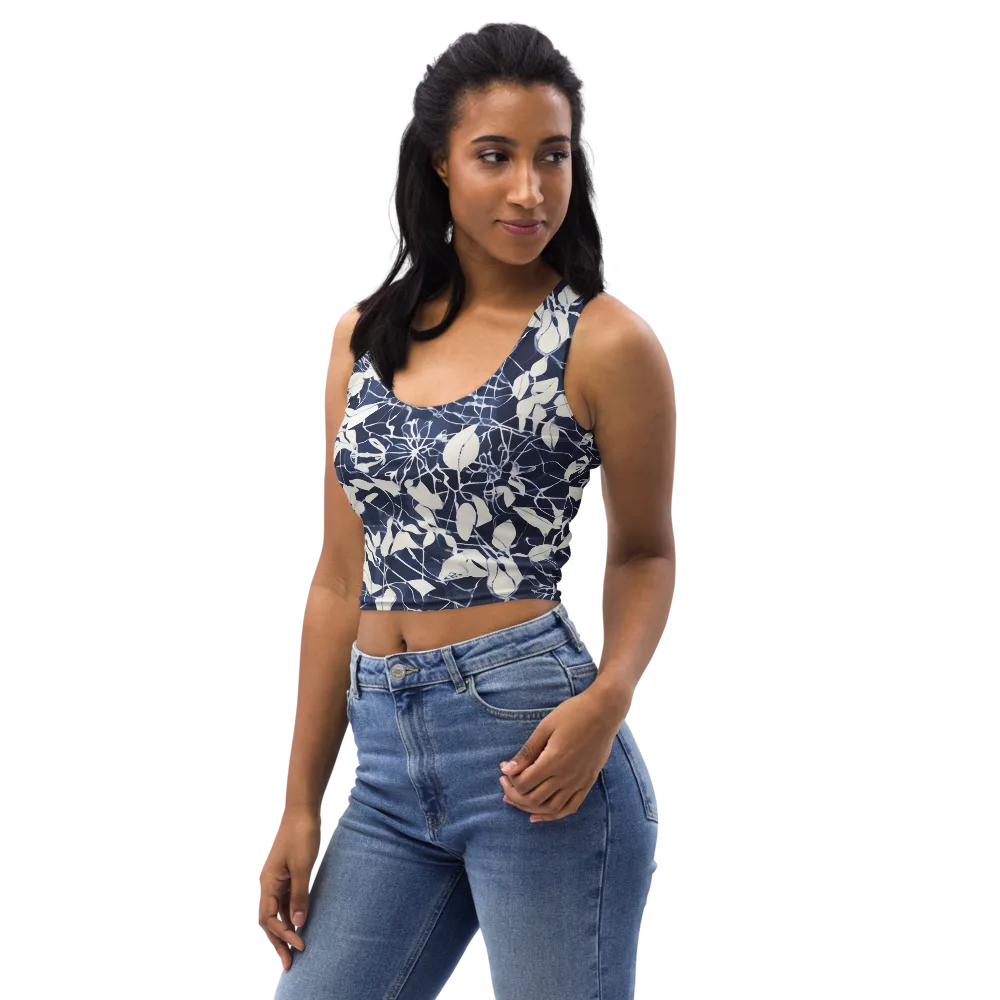 Moonlit Botanica on Crop Top — Left Front