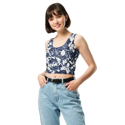 Moonlit Botanica on a Crop Top