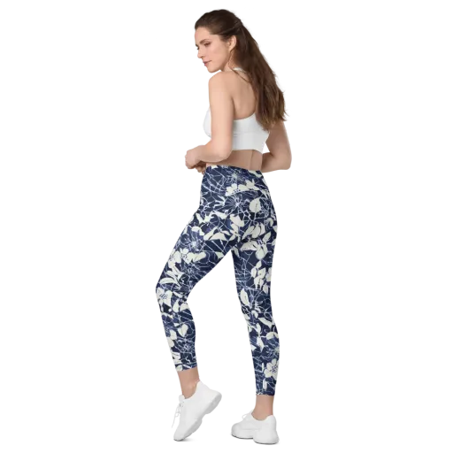 Moonlit Botanica on a Leggings with Pockets