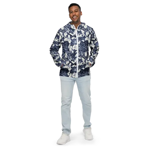 Moonlit Botanica on a Men's Windbreaker